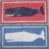 TWO NANTUCKET SPERM WHALE HOOK