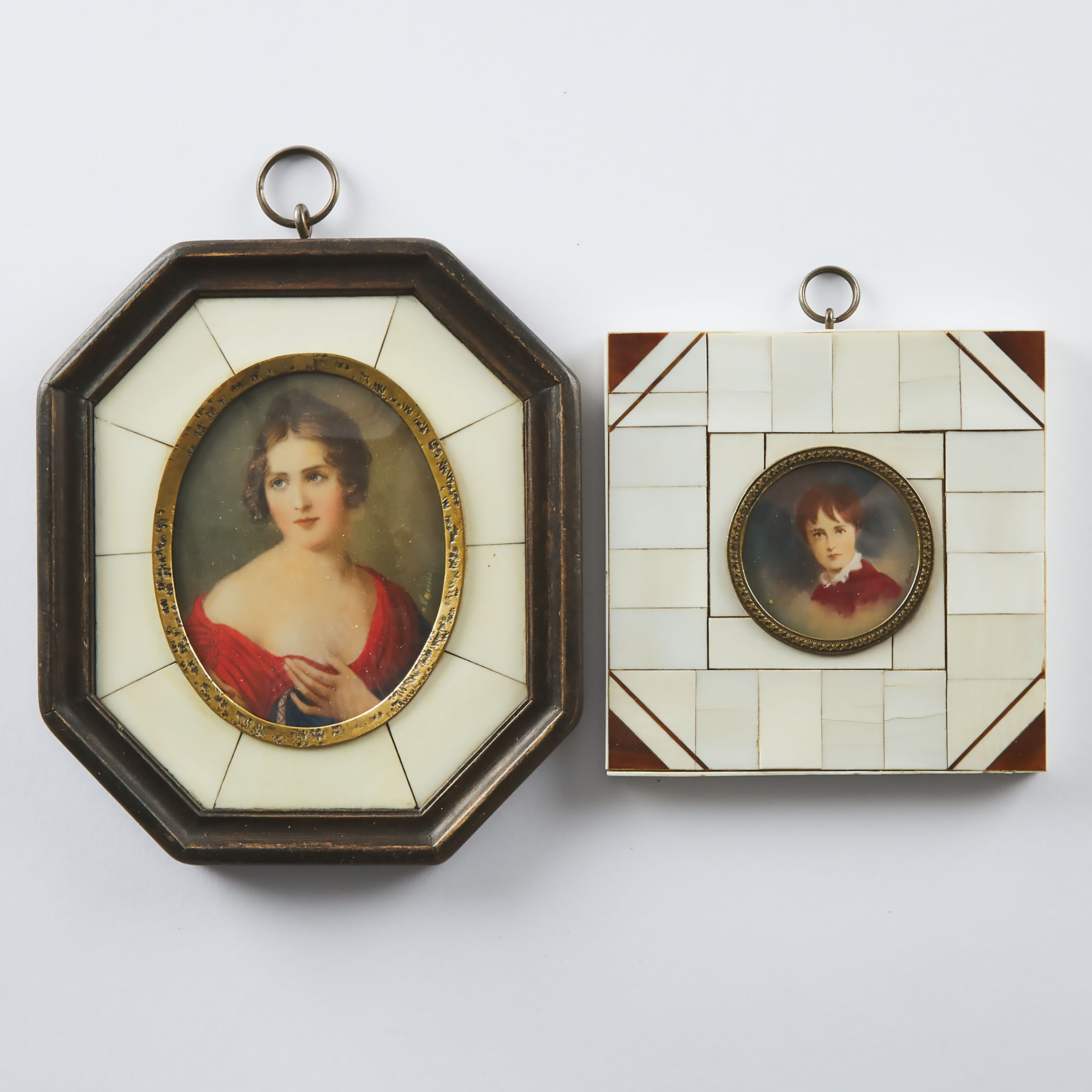 Two Napoleonic School Portrait