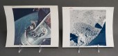 TWO NASA RED NUMBERED PHOTOGRA