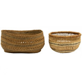 TWO NATIVE AMERICAN BASKETS, I