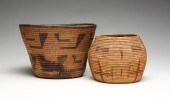 TWO NATIVE AMERICAN BASKETS. T