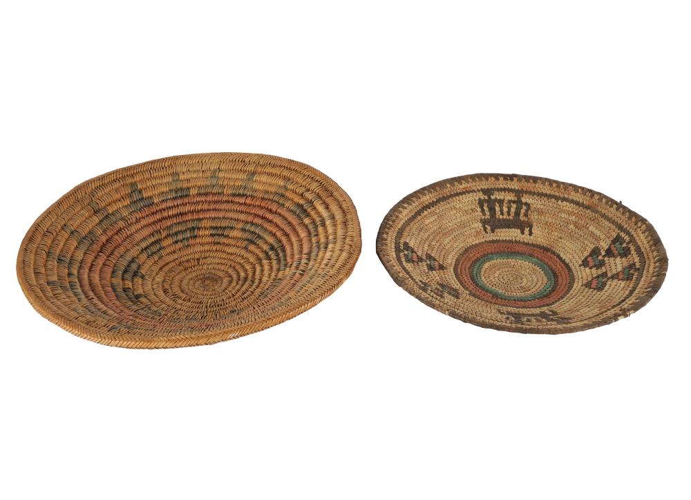 TWO NATIVE AMERICAN BASKETSthe