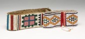 TWO NATIVE AMERICAN BEADED STR