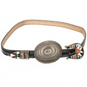 TWO NATIVE AMERICAN BELT BUCKL