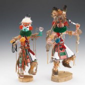 TWO NATIVE AMERICAN HOPI KACHI