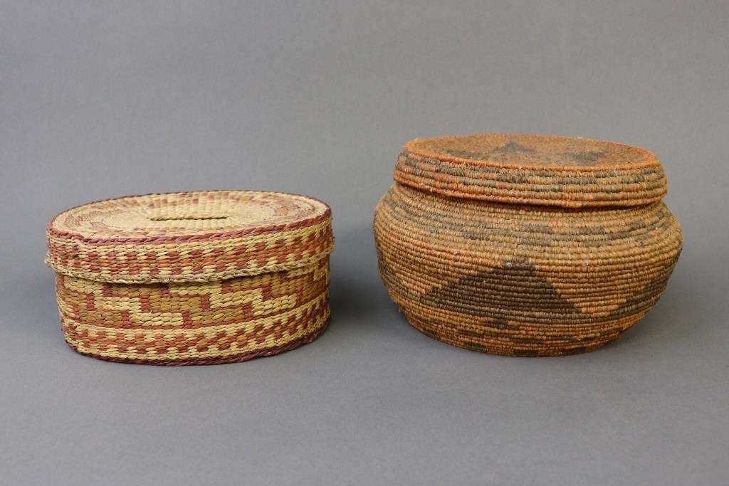 Two Native American Indian woven