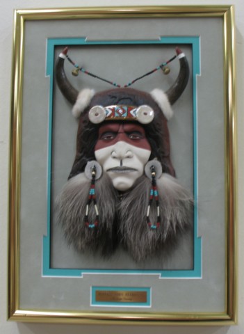 TWO NATIVE AMERICAN MIXED MEDIAS: