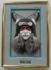 TWO NATIVE AMERICAN MIXED MEDI
