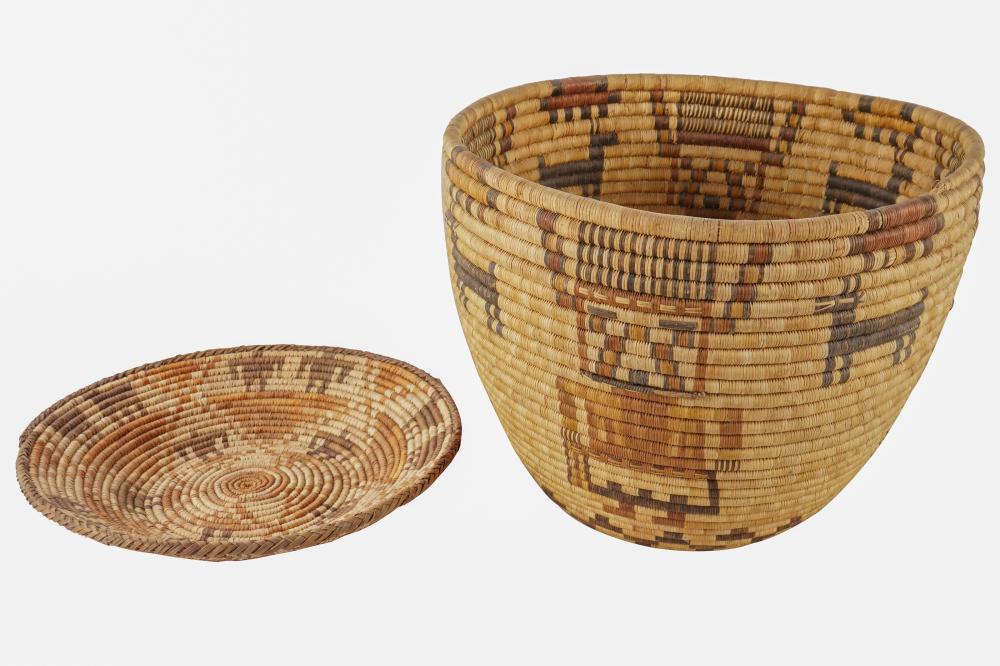 TWO NATIVE AMERICAN PICTORIAL
