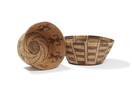 TWO NATIVE AMERICAN PIMA BASKETSTwo