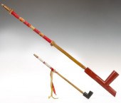 TWO NATIVE AMERICAN PIPES, EAC