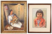 TWO NATIVE AMERICAN PORTRAITS: