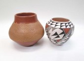 TWO NATIVE AMERICAN POTTERY JA