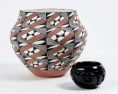 TWO NATIVE AMERICAN POTTERY VE