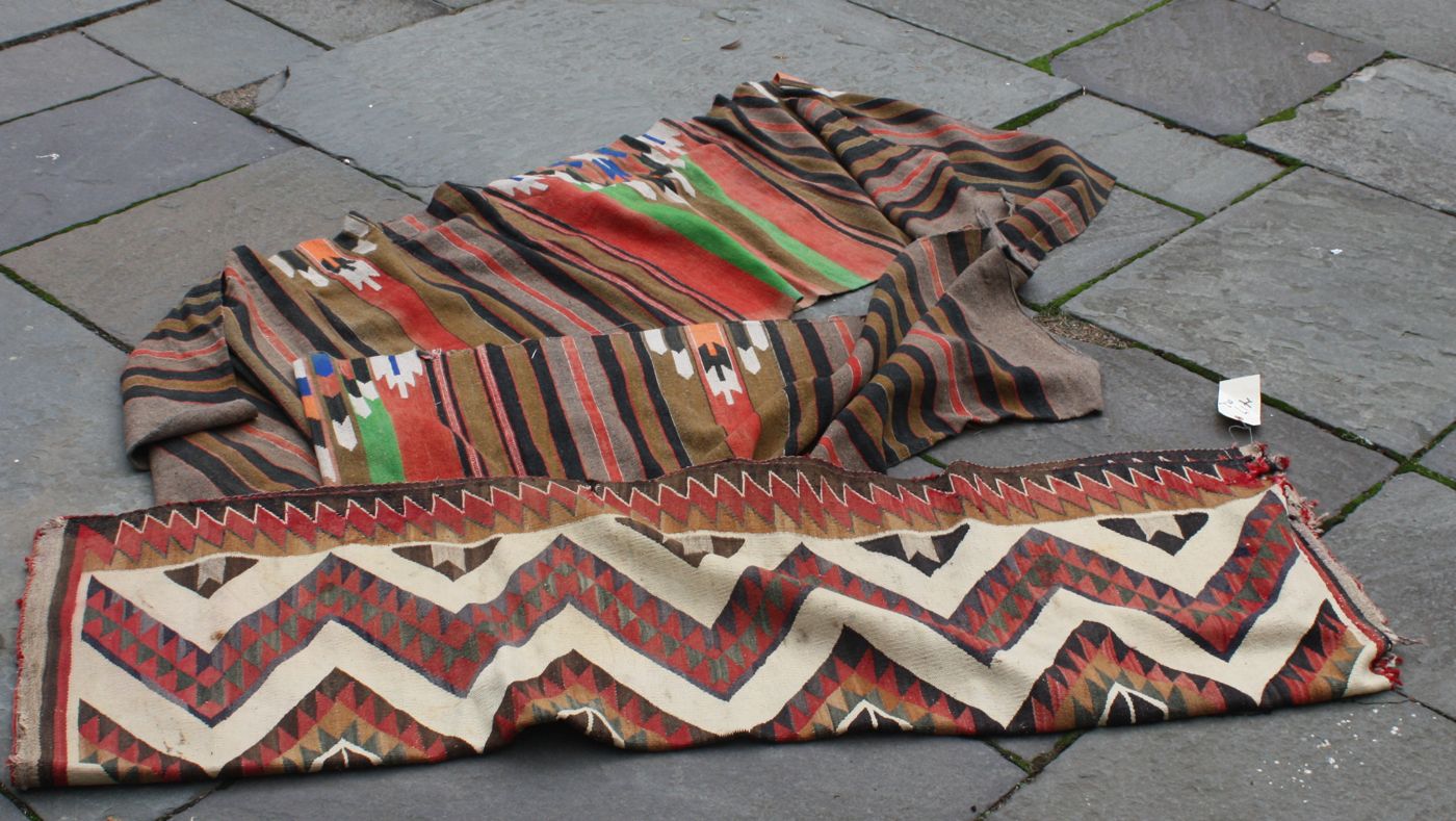 TWO NATIVE AMERICAN RUGS4'4 x