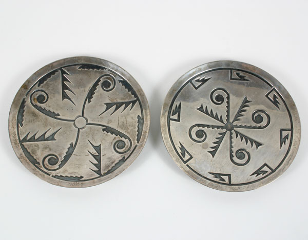 Two Native American silver