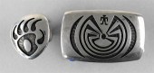 TWO NATIVE AMERICAN SILVER OVE