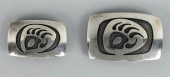 TWO NATIVE AMERICAN SILVER OVE
