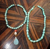 TWO NATIVE AMERICAN STYLE BEAD