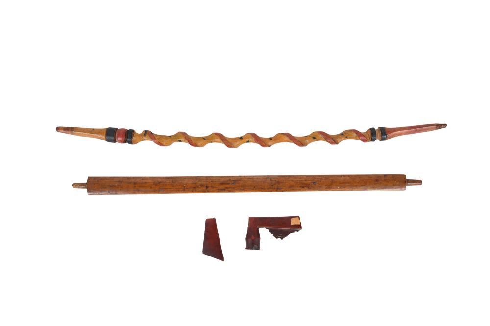 TWO NATIVE AMERICAN WOOD PIPE