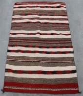 TWO NATIVE AMERICAN WOOL CARPE