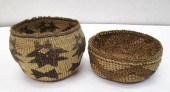 TWO NATIVE AMERICAN WOVEN BASK