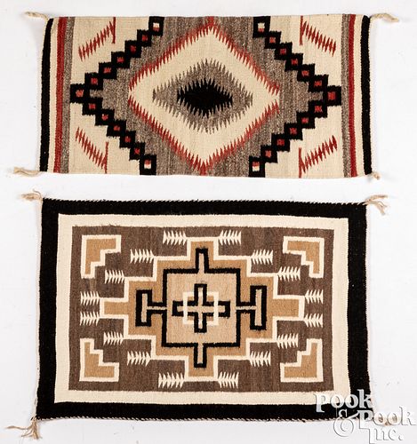 TWO NAVAJO INDIAN REGIONAL RUG