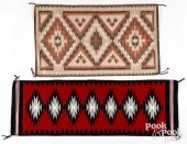 TWO NAVAJO INDIAN REGIONAL RUG