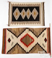 TWO NAVAJO INDIAN REGIONAL RUG