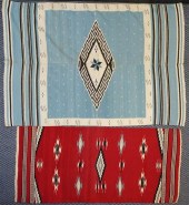 TWO NAVAJO OR SANTILLO WEAVING