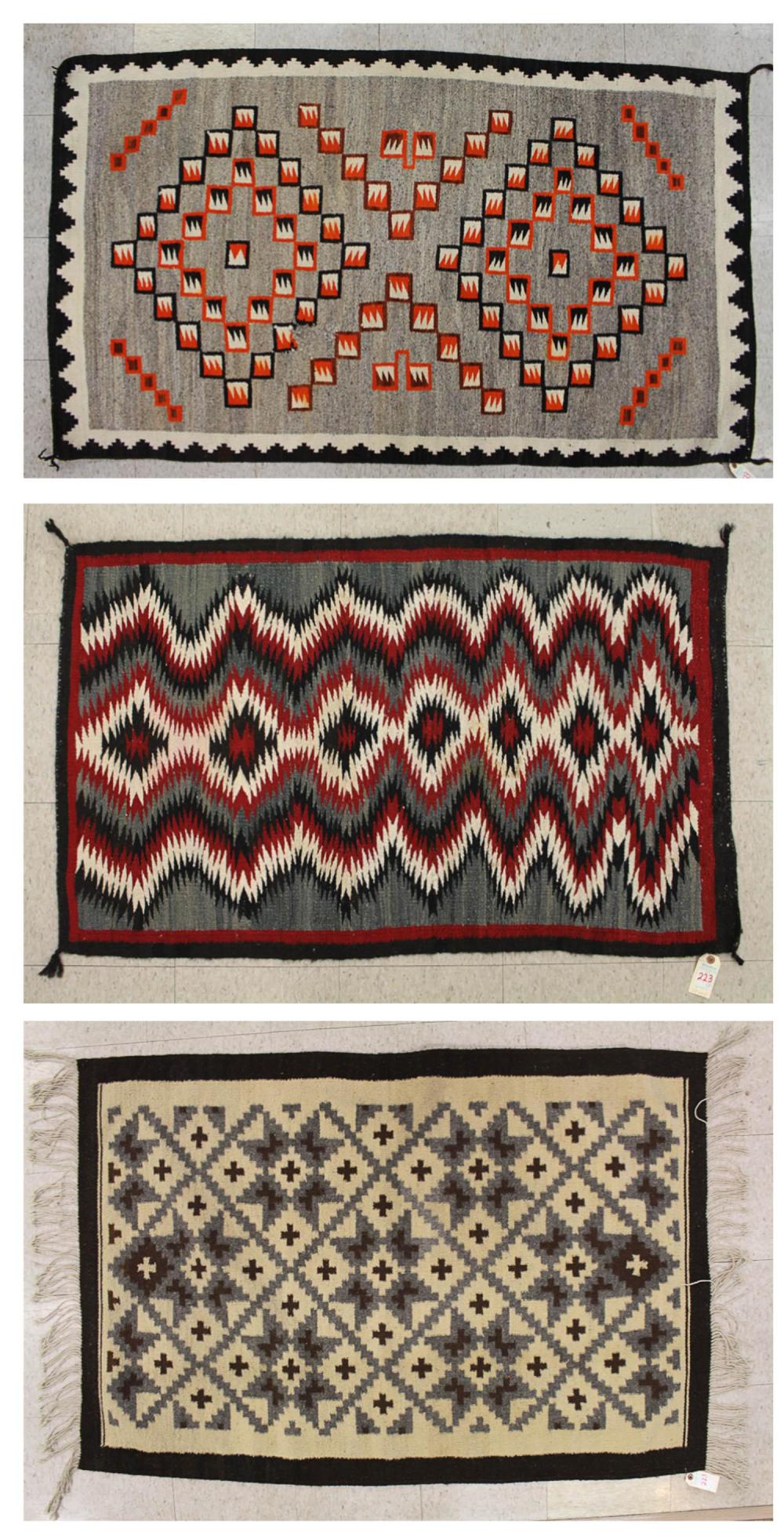 TWO NAVAJO REGIONAL WEAVINGS PLUS