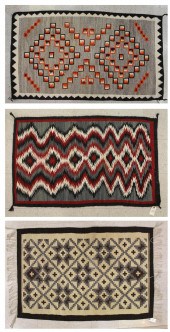TWO NAVAJO REGIONAL WEAVINGS P