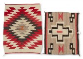 TWO NAVAJO SADDLE BLANKETSTwo
