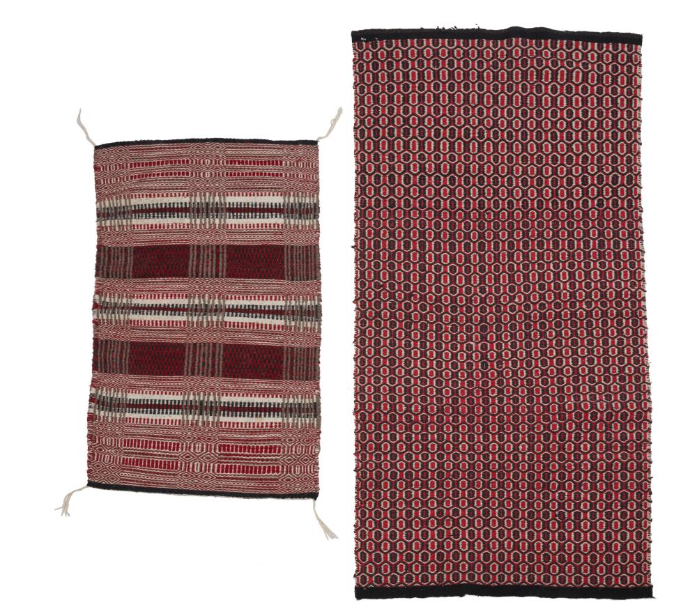 TWO NAVAJO SADDLE BLANKETSTwo