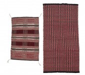 TWO NAVAJO SADDLE BLANKETSTwo