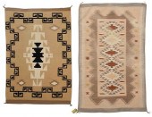 TWO NAVAJO TEXTILES20th centur