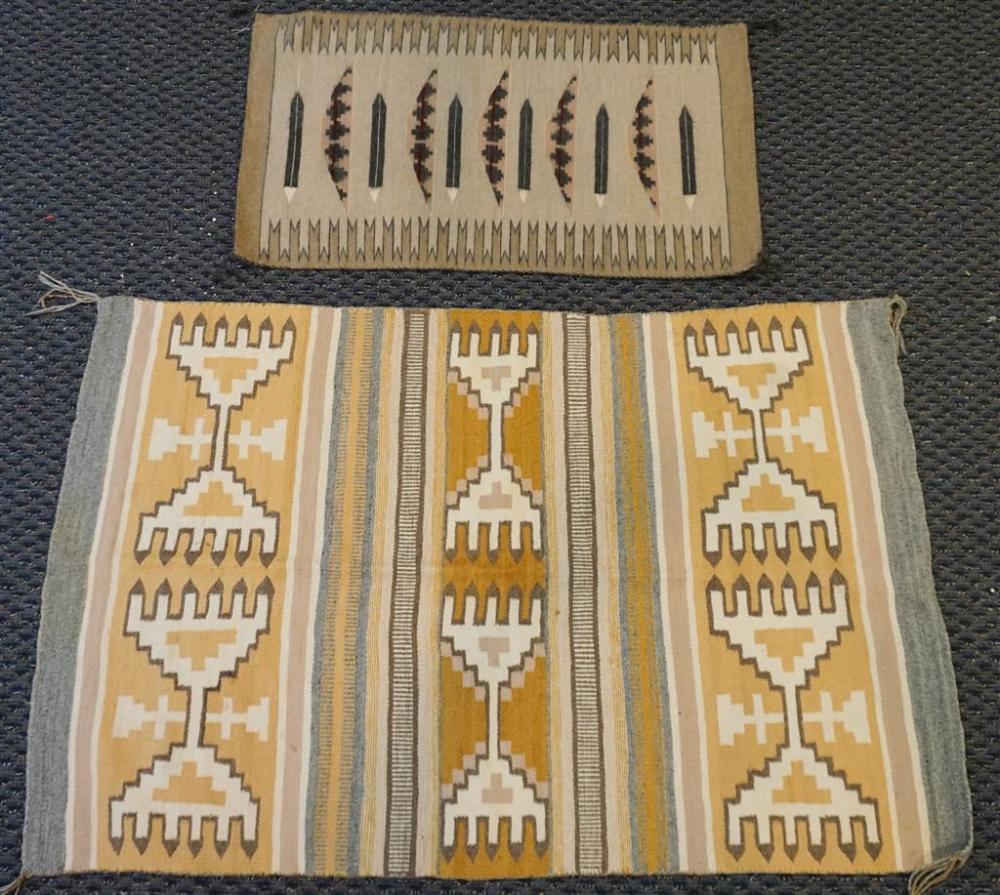TWO NAVAJO WEAVINGSTwo Navajo