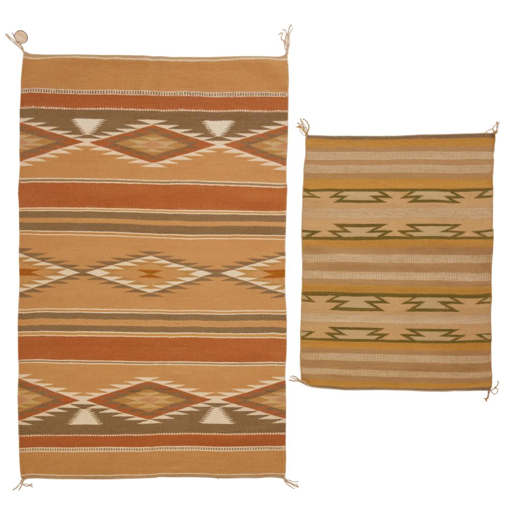 TWO NAVAJO WIDE RUINS TEXTILESTwo