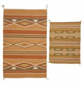 TWO NAVAJO WIDE RUINS TEXTILES