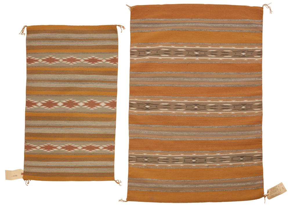 TWO NAVAJO WIDE RUINS TEXTILESTwo