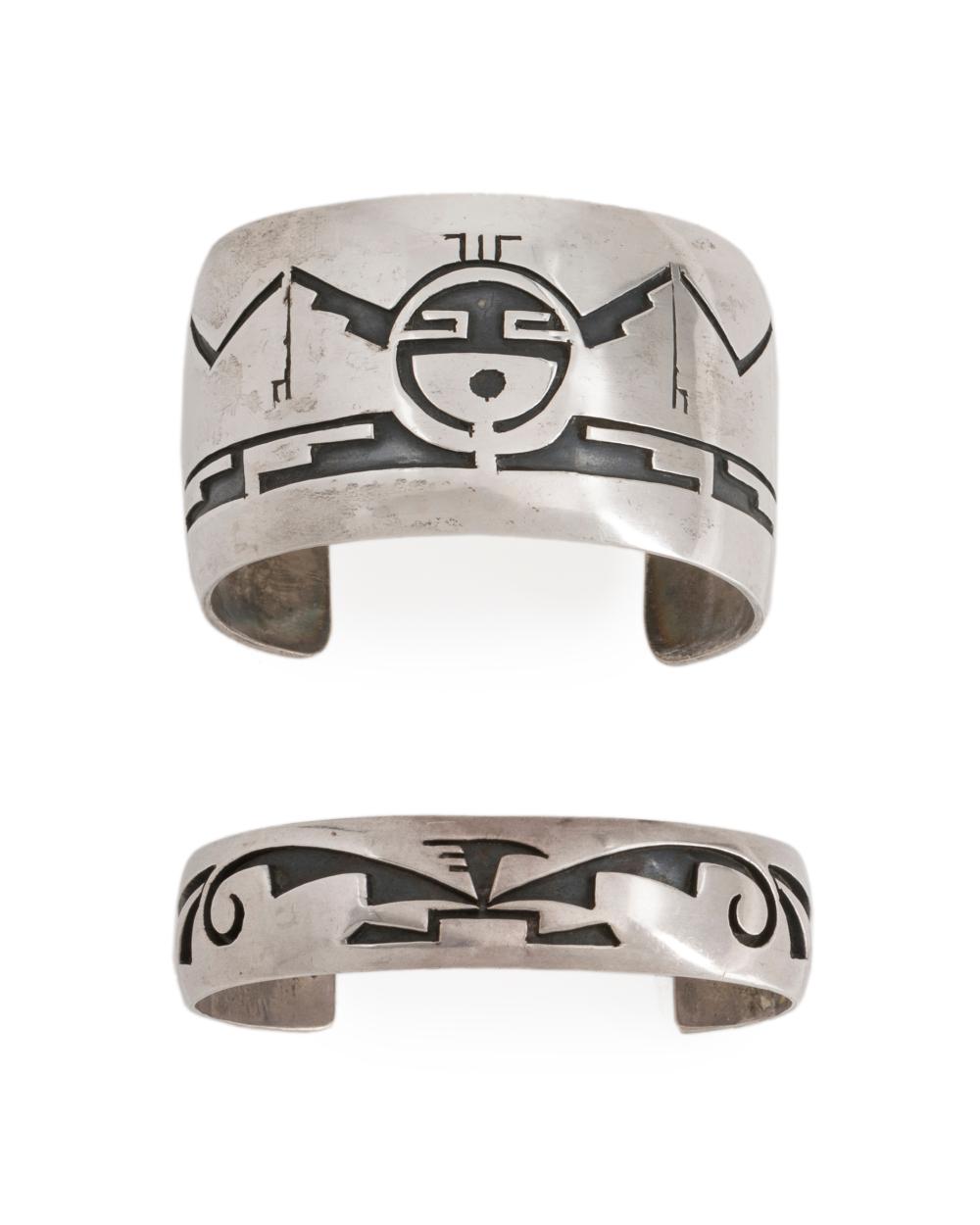 TWO NAVAJO WILLIE YAZZIE SR. CUFF