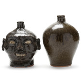 TWO NC POTTERY WORKS BY STEVEN