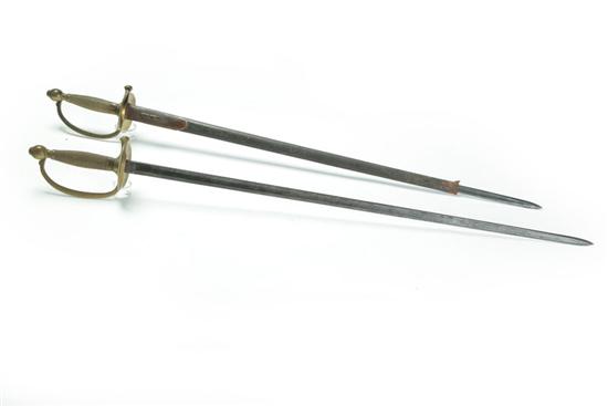 TWO NCO SWORDS.  American  mid 19th