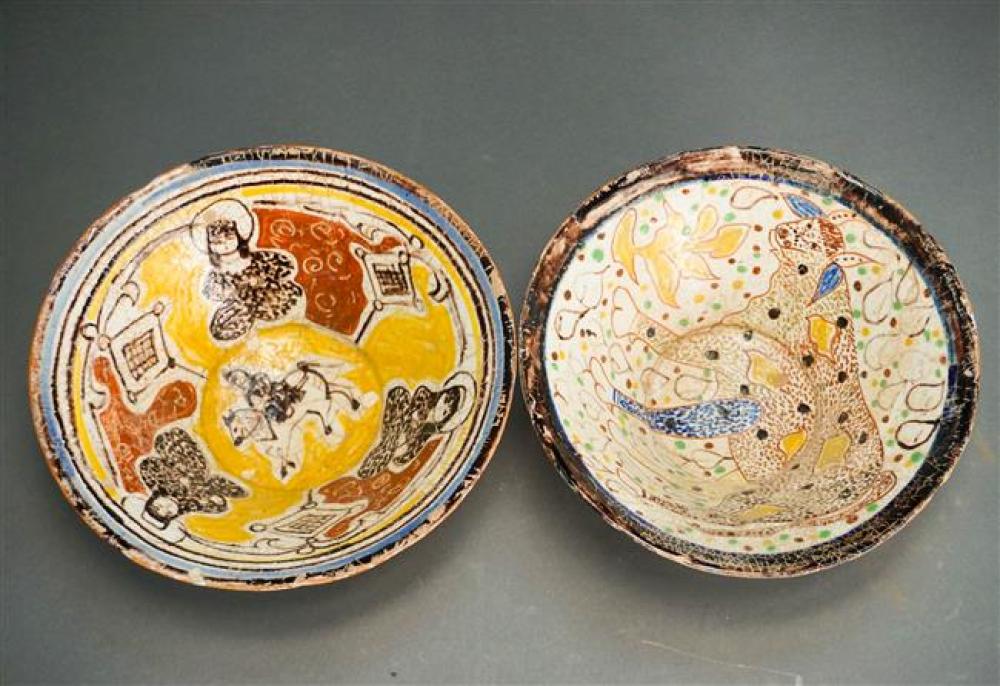 TWO NEAR EASTERN GLAZED