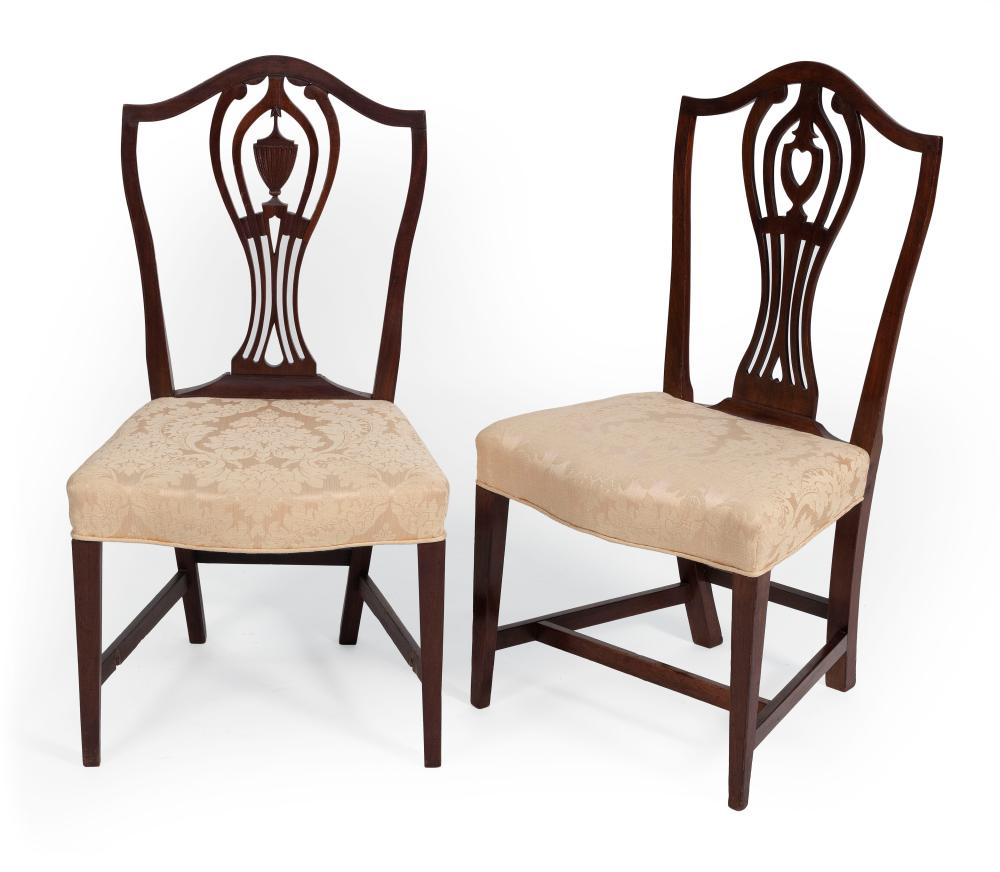 TWO NEAR-MATCHING HEPPLEWHITE