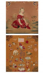 TWO NEEDLEWORK PICTURESTwo nee