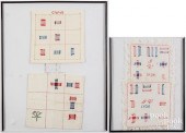 TWO NEEDLEWORK SAMPLER SHOW TO
