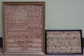 TWO NEEDLEWORK SAMPLERS, 18TH-