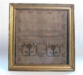 Two needlework samplers    ear