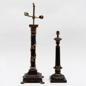 TWO NEOCLASSICAL PARCEL-GILT C